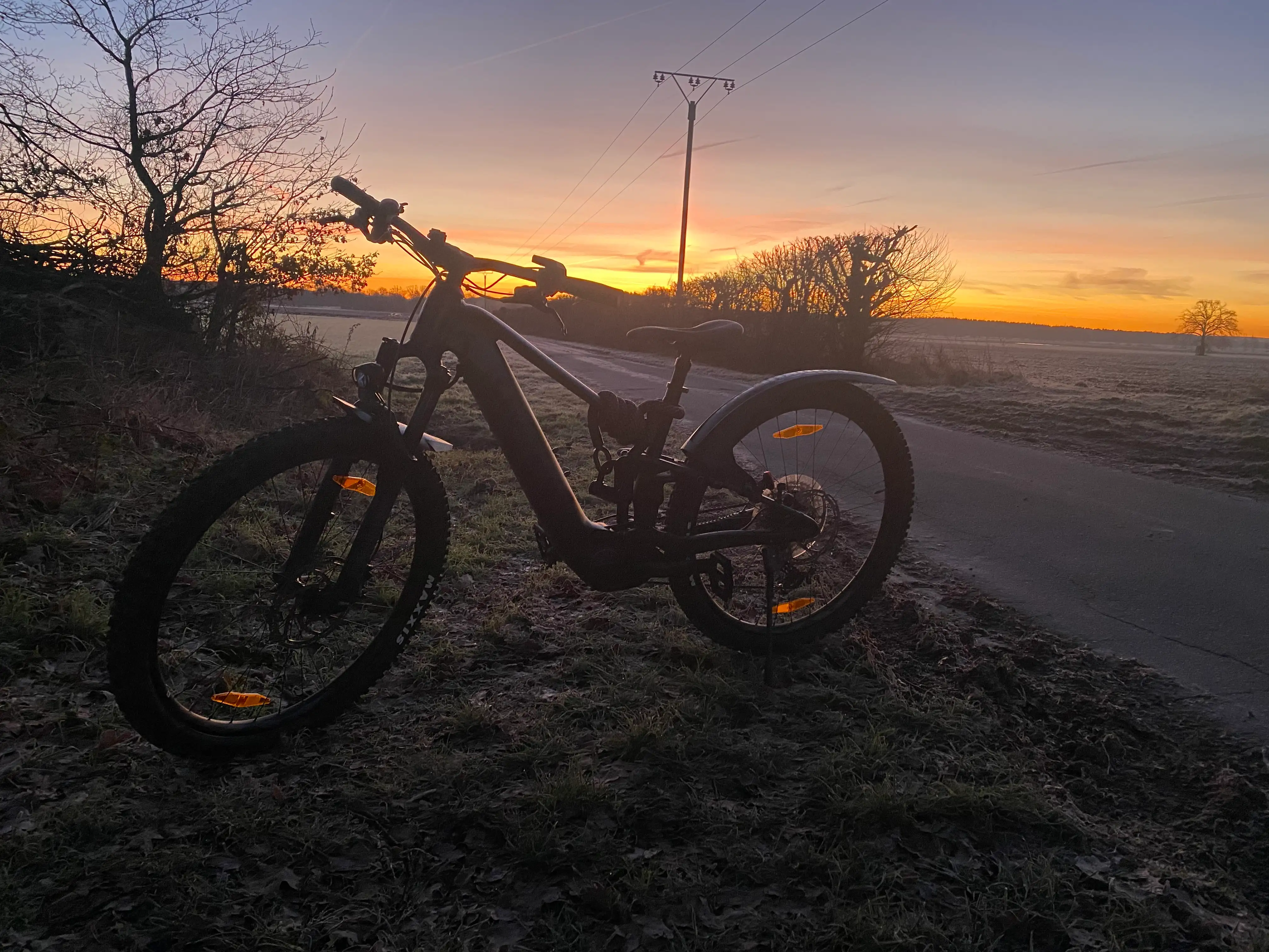 Novembermorgen mit dem Fahrrad